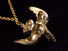 thumbnail of c1890 Diamond Bird Pendant (backside)