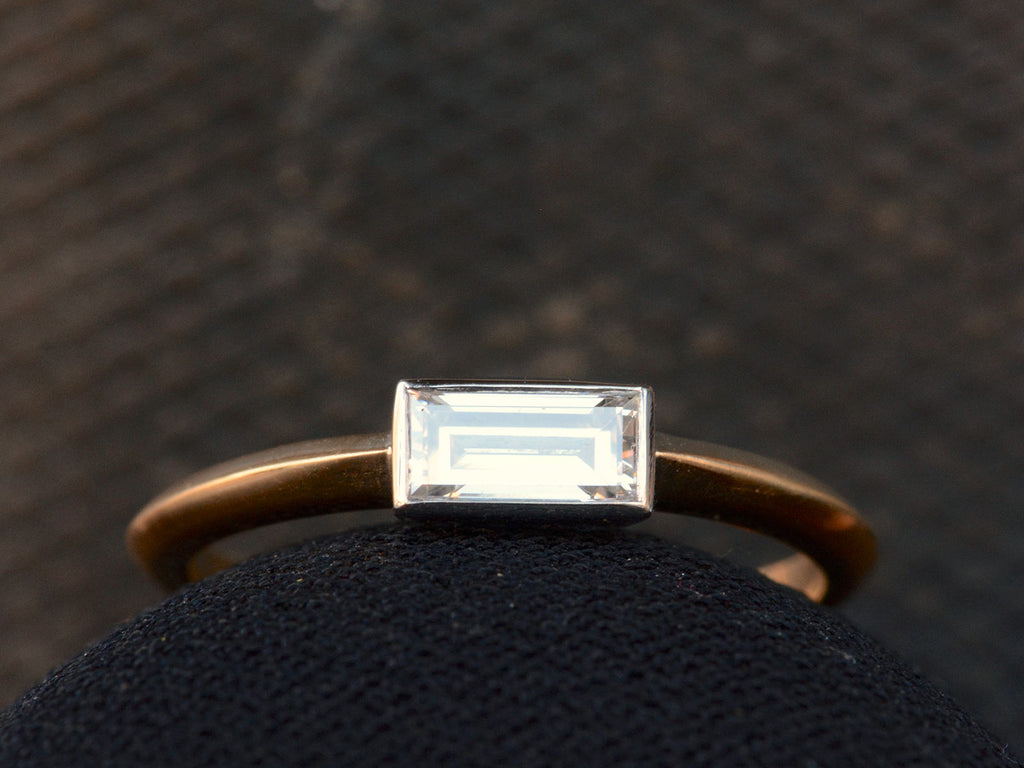 EB 0.46ct Rectangular Diamond Engagement Ring