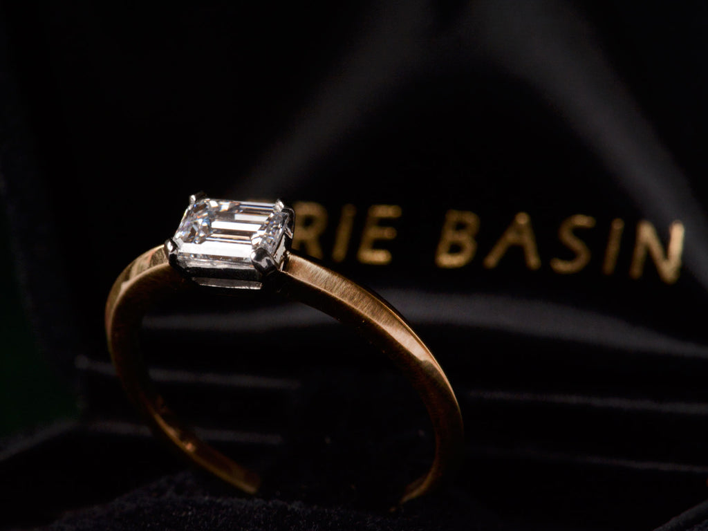 EB 0.58ct Emerald Cut Diamond (profile side)