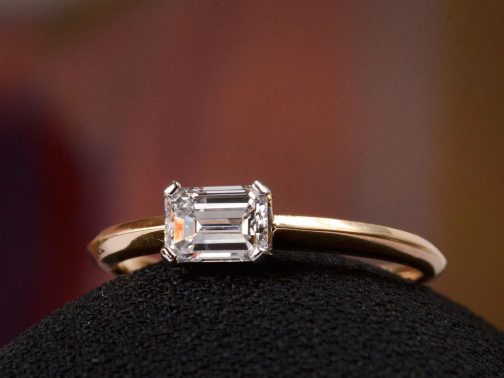 EB 0.58ct Emerald Cut Diamond (side view)