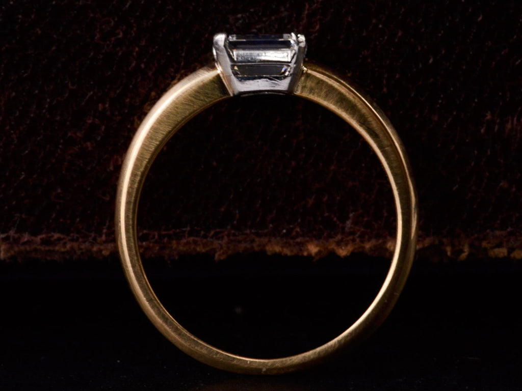 EB 0.58ct Emerald Cut Diamond (profile view)