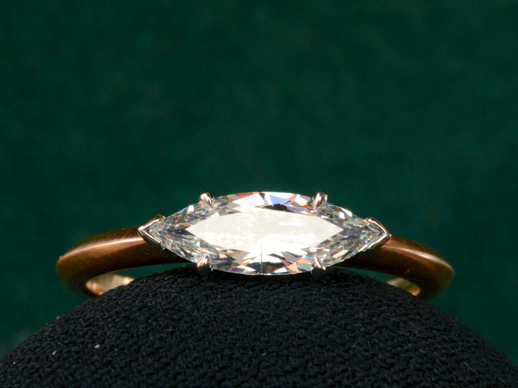 EB Diamond Marquise Ring (on black background)