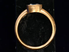 thumbnail of EB Sapphire Pear Ring (profile view)