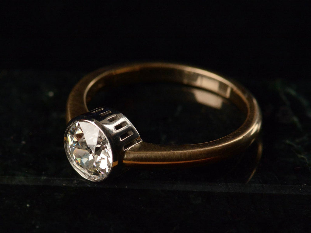 EB 0.84ct Old Euro Ring (side view)