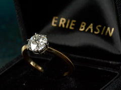 EB 1.26ct Old Mine Cut Diamond Solitaire Engagement Ring