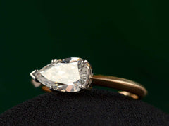 EB 1.27ct East-West Pear Cut Diamond Engagement Ring