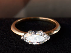 EB East-West 1.35ct Marquise Diamond Engagement Ring