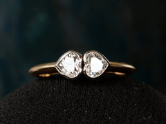 thumbnail of EB Modern Two Hearts Ring (detail view)