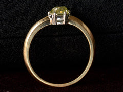EB Greenish-Yellow Diamond Ring