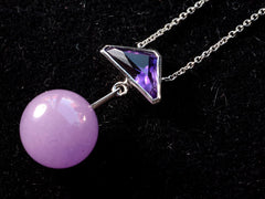 EB Violet Necklace (side view)