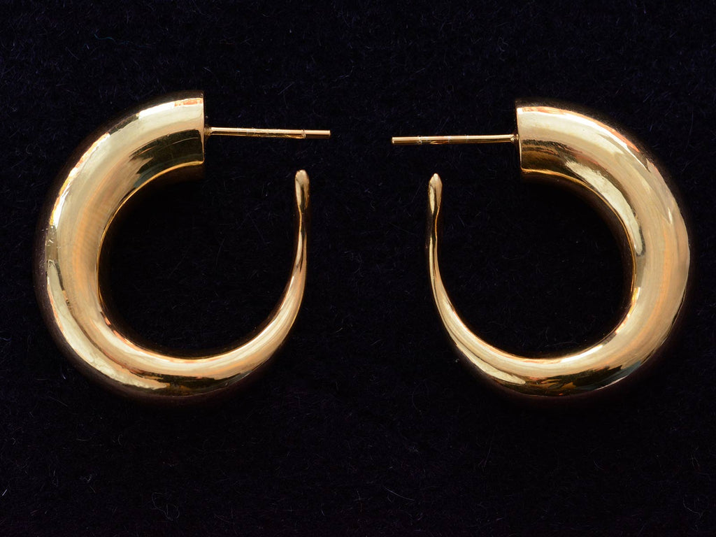 EB Marine Hoop Earrings (side view)