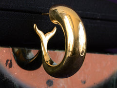 thumbnail of EB Marine Hoop Earrings (tilted profile view)