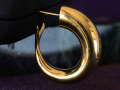 thumbnail of EB Marine Hoop Earrings (profile view)