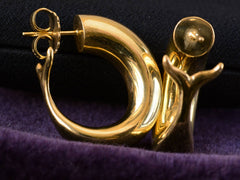 thumbnail of EB Marine Hoop Earrings (side and back side view)