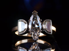 thumbnail of EB Marquise Moon Ring (detail view)