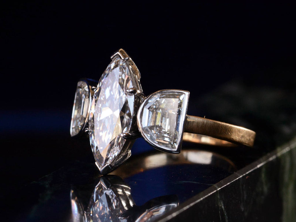EB Marquise Moon Ring (side view)