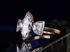 thumbnail of EB Marquise Moon Ring (side view)