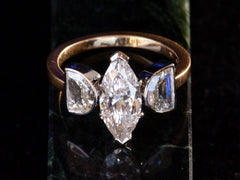 thumbnail of EB Marquise Moon Ring (top view)