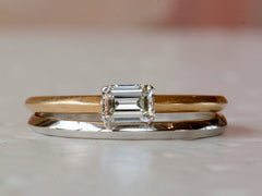thumbnail of EB 1.8mm Platinum Knife Edge Band (shown under another ring)