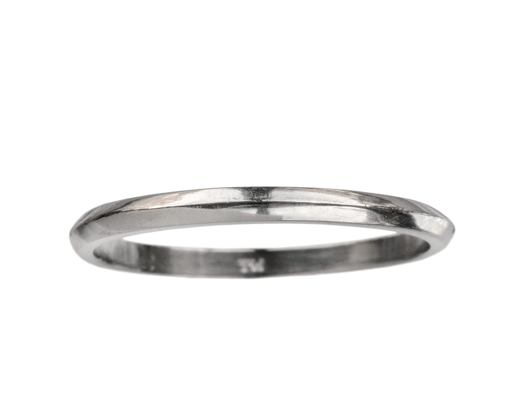 EB 1.8mm Platinum Knife Edge Band (on white background)