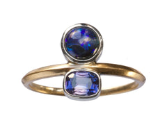 EB Black Opal & Sapphire Ring (on white background)