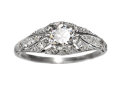 1910s Edwardian Engagement Ring (on white background)