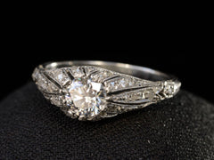 1910s Edwardian Engagement Ring (side view)