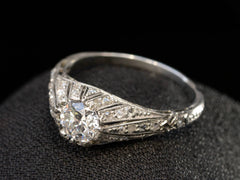 thumbnail of 1910s Edwardian Engagement Ring (side view)