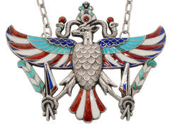 c1920 Egyptian Vulture Pendant (on white background)