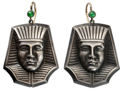 thumbnail of Emerald Pharaoh Earrings (on white background)