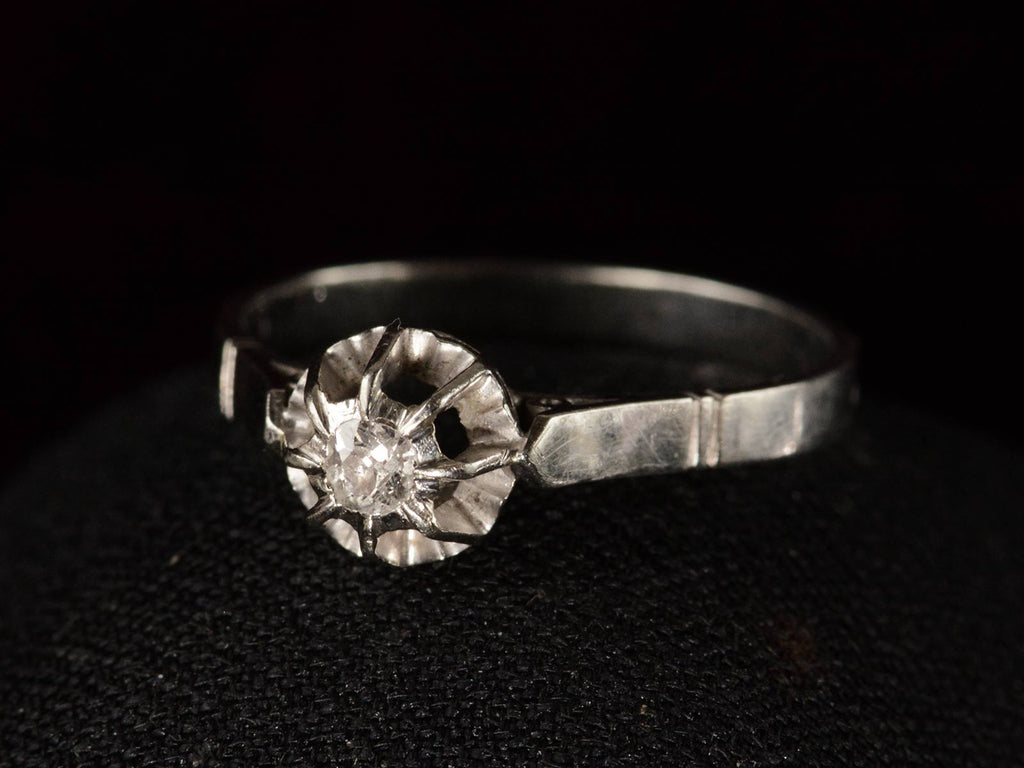 1920s French Engagement Ring (side view)