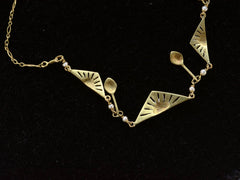 c1920 French Deco Necklace (backside view)