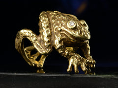 thumbnail of 1970s Erwin Pearl Frog Ring (detail)