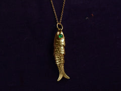 thumbnail of 1970s Gold Fish Pendant (detail)