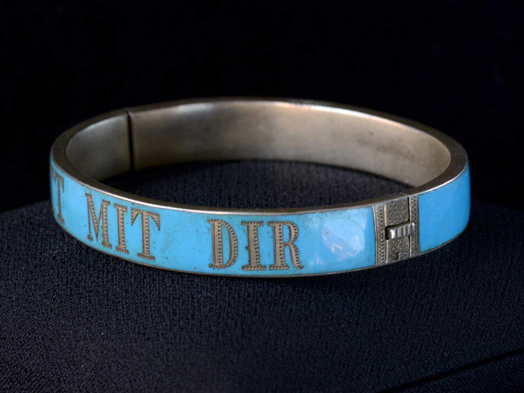 1890s German Enamel Bracelet #2 (side view)