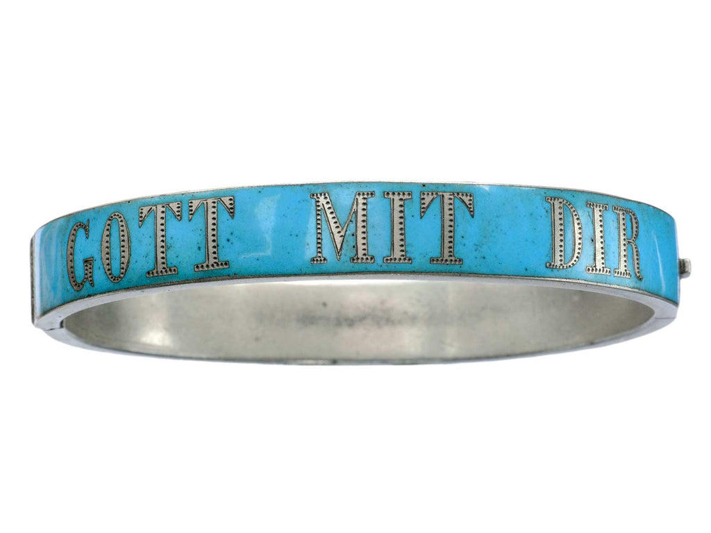 1890s German Enamel Bracelet #2 (on white background)