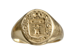 thumbnail of c1950 Heraldic Signet Ring (on white background)