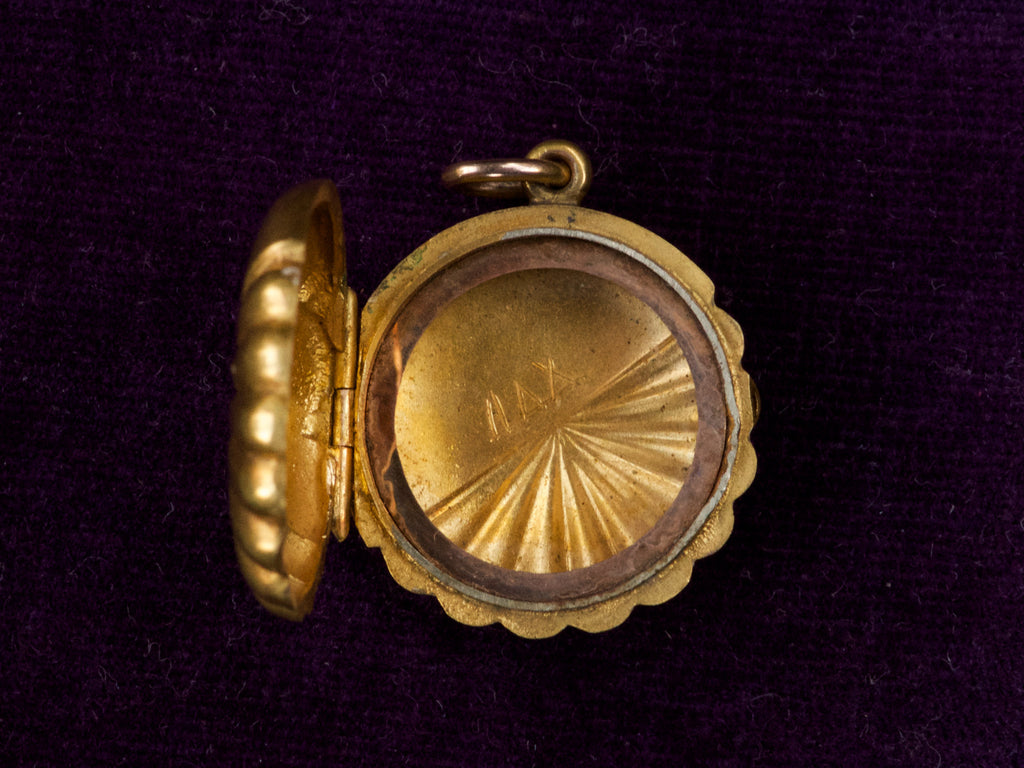 1890s Scalloped Diamond Locket