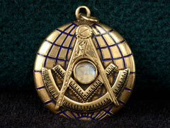 1930s Masonic Moonstone Fob