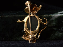c1960 Gold Mouse Brooch (backside)