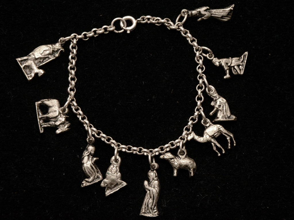 1920s Nativity Bracelet (on black background)