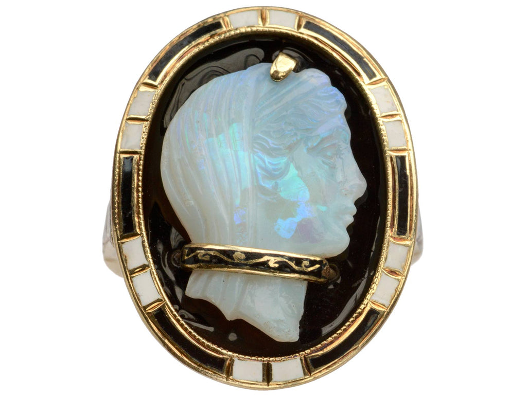 1910s Opal Cameo Ring