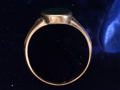 thumbnail of c1890 Oval Bloodstone Ring (profile view)