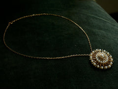 1950s Pearl Sunburst Necklace