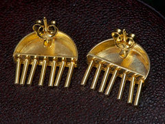 Pelle x Erie Basin Gold Moon Stud Earrings
