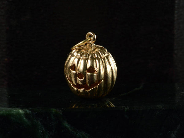 Vintage Gold Pumpkin Charm – Erie Basin