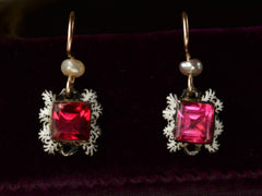 thumbnail of 17th Century Enamel Earrings (on black background)