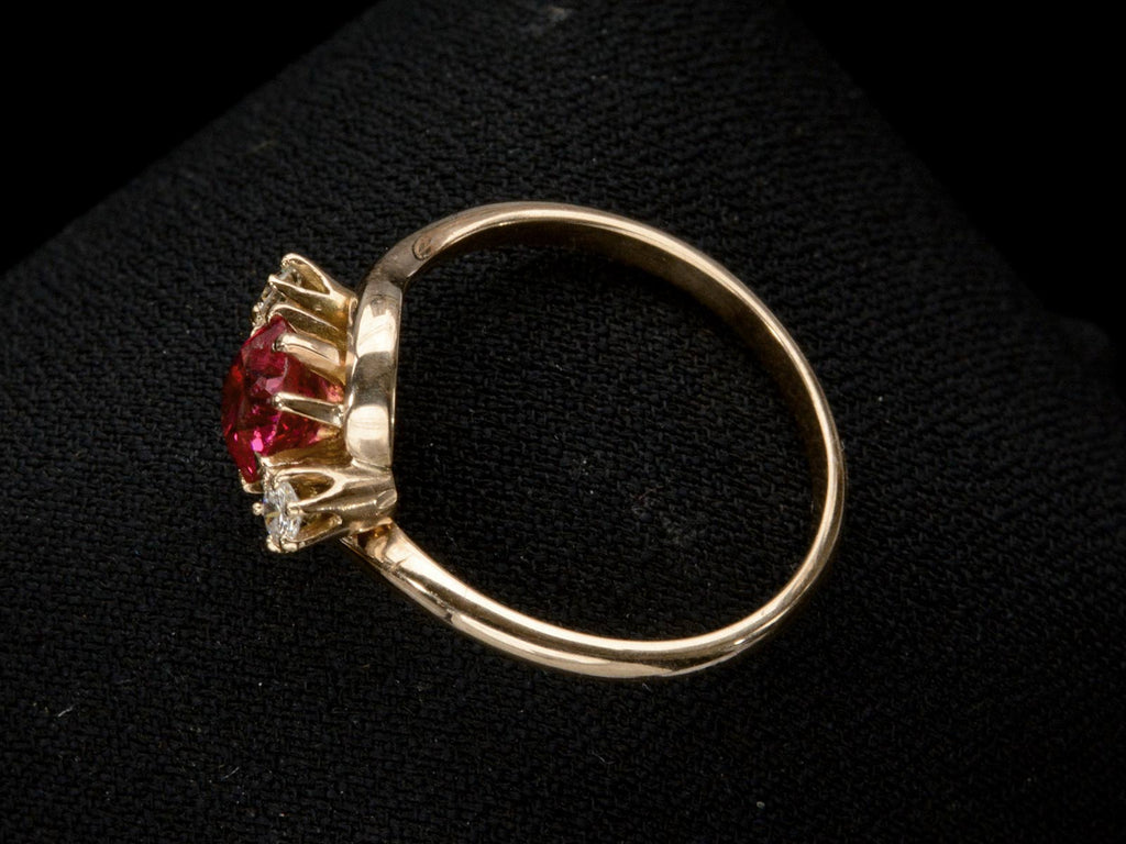 1950s Rubelite Ring (profile view)