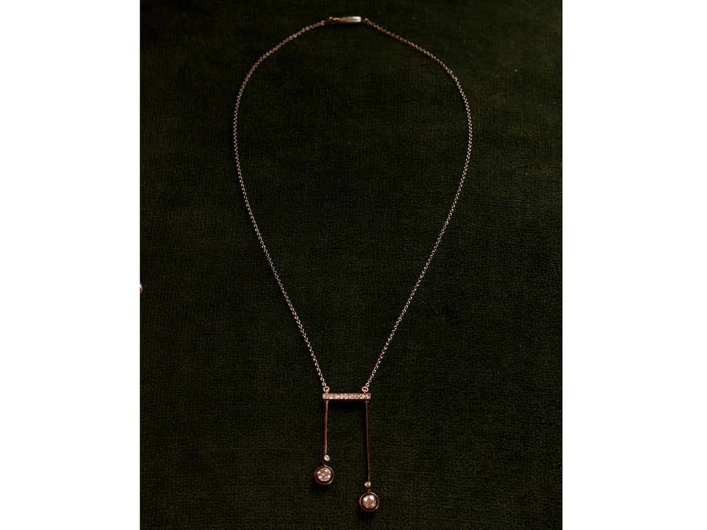 1900s Russian Diamond Negligee Necklace