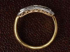 thumbnail of 1920s Sapphire & Diamond Eye Ring (profile view)